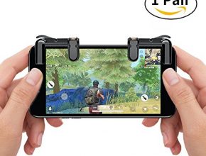 Mobile Game Controller, AmyHomie Sensitive Shoot and Aim Buttons L1&R1 for PUBG/Fortnite/Rules of Survial, Cell Phone Gams of Survial, Cell Phone Game Controller for Android I...