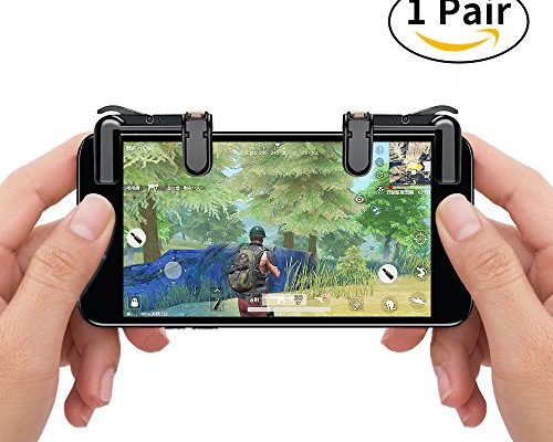 Mobile Game Controller, AmyHomie Sensitive Shoot and Aim Buttons L1&R1 for PUBG/Fortnite/Rules of Survial, Cell Phone Gams of Survial, Cell Phone Game Controller for Android I...
