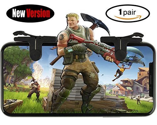 Fortnite PUBG Mobile Controller, Mobile Game Gaming Controller, Smart Cell Phone Controller Trigger, Battle Royale L1R1 Sharpshooter Sensitive Shoot and Aim Accessories [New V...
