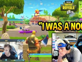 NINJA REACTS TO HIS *FIRST* EVER GAME OF FORTNITE! NOOB? Fortnite SAVAGE & FUNNY Moments