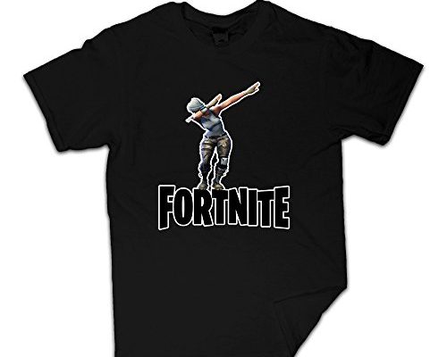 Famous Life Fortnite Killer Dab Kids Black Medium T-Shirt Fortnite Game