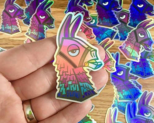 Fortnite: Loot Llama Piñata Head (Purple) | Holographic Sticker
