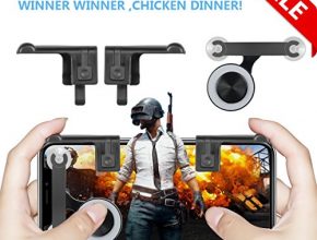 Mobile Joystick, Rocker and L1R1 Fire Botton Aim Key Shooter Controller, Sensitive Touch Screen Gamepad for Rules of Survival, Fortnite, Survivor Royale, Critical Ops
