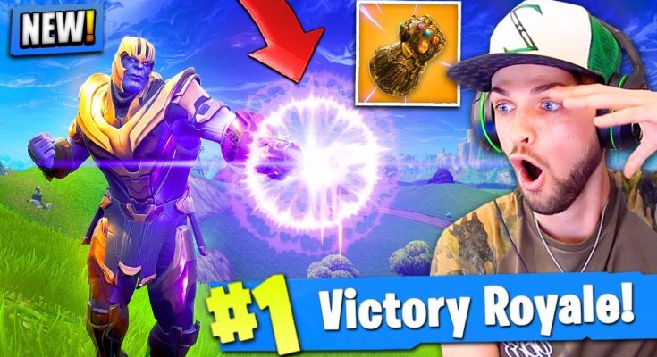 *NEW* THANOS GAMEPLAY in Fortnite: Battle Royale! (INFINITY GAUNTLET)