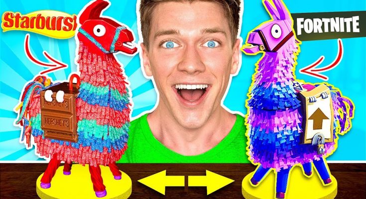FORTNITE CANDY CHALLENGE! Learn How To Make DIY Edible Fortnite Food You Can Eat In Real Life