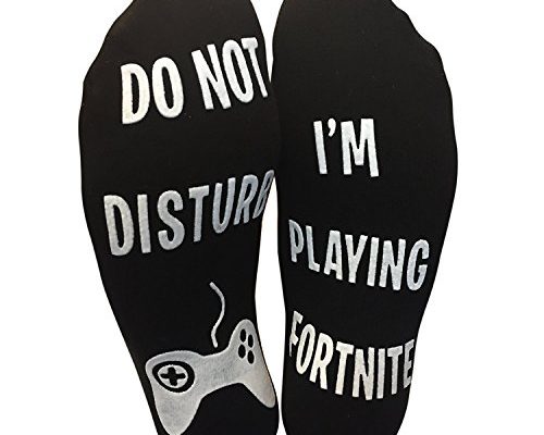 'Do Not Disturb' I'm Playing Fortnite' Funny Ankle Socks - Great Gamer Gift For Fornite Lovers