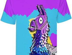 Fnite T-Shirts | Compression Tshirts | 3D Print Funny Tshirts (Small, Llama)