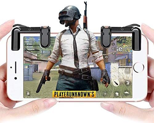 Mobile Game Controller, Sensitive Shoot and Aim Buttons L1&R1 for PUBG/Fortnite/Rules of Survial, Cell Phone Gams of Survial, Cell Phone Game Controller for Android iOS(1 Pair...