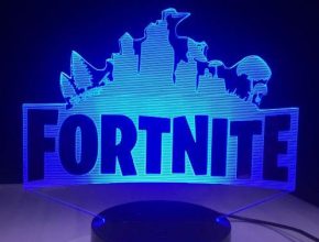 Fort-nite Game Logo 3D LED Lamp Light RGBW Changeable Mood Lamp 7 Colors Light Base Cool Night Light for Birthday Holiday Gift