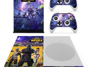 Xbox One Vinyl Skin Sticker Cover for Xbox System Console and Controllers- Fortnite (Squad)