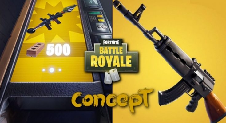 Fortnite concept for how players could instantly try out new weapons and items in-game