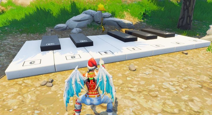 So I made the Fortnite Emote music using the In-Game Piano