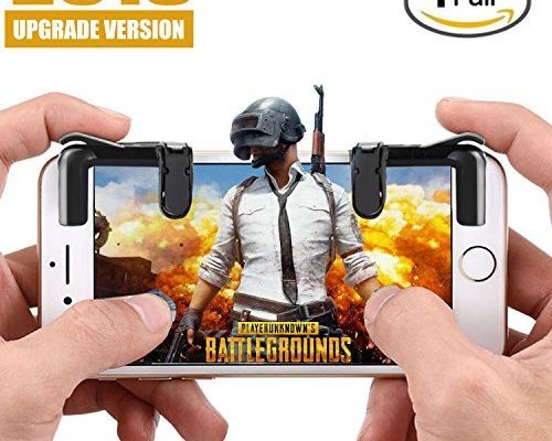 [Upgrade Version] Woocon PUBG Mobile Game Controller, Shoot and Aim Fire Trigger Keys L1R1, for PUBG/Fortnite/Rules of Survival/Knives Out Joysticks for iPhone Android Phones