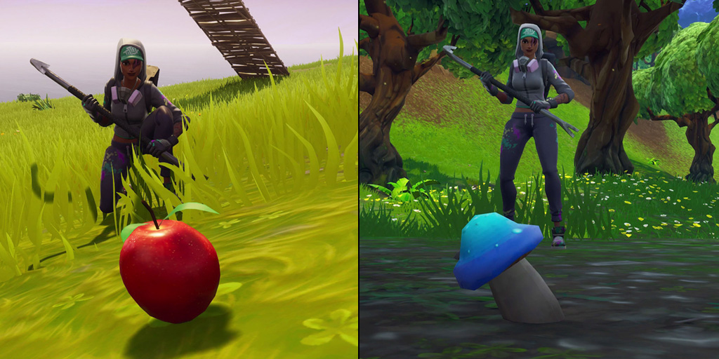 Epic added in new consumable heal items in Fortnite Season 4 with apples an...