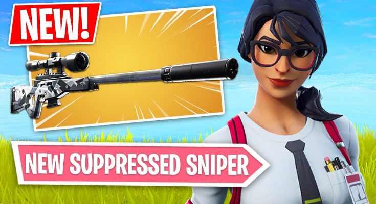 Fortnite *NEW* Suppressed Sniper Rifle Gameplay!! (Fortnite Battle Royale)