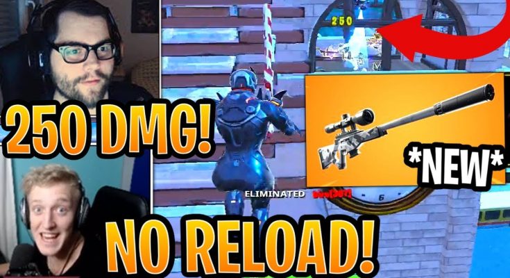 Streamers First Time Using *NEW* Suppressed Sniper Rifle! (Silenced Sniper) - Fortnite Moments
