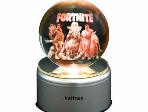 3D Cool Laser Etching Crystal Ball Night Light Gift Lamp for Kids Children Christmas (Fortnite)