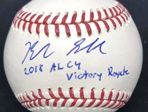 Blake Snell Autographed Ball - 18 AL Cy Young Victory Royale Fortnite - JSA Certified - Autographed Baseballs