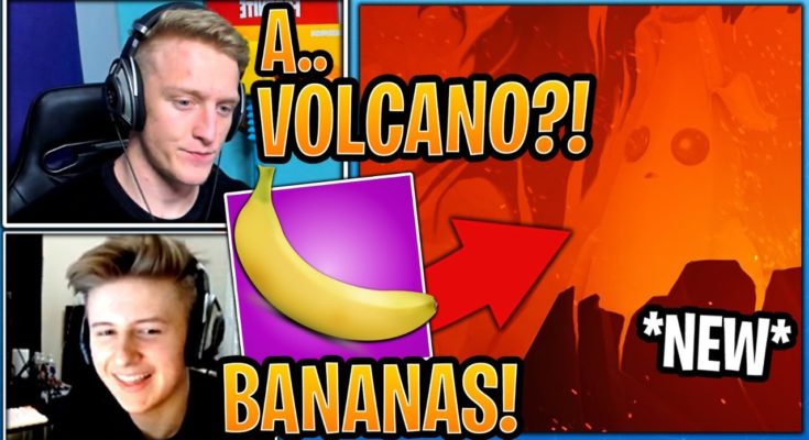 Streamers React to *NEW* Season 8 "Bananas & Volcano" Coming to Fortnite! (Teaser #4) - Fortnite