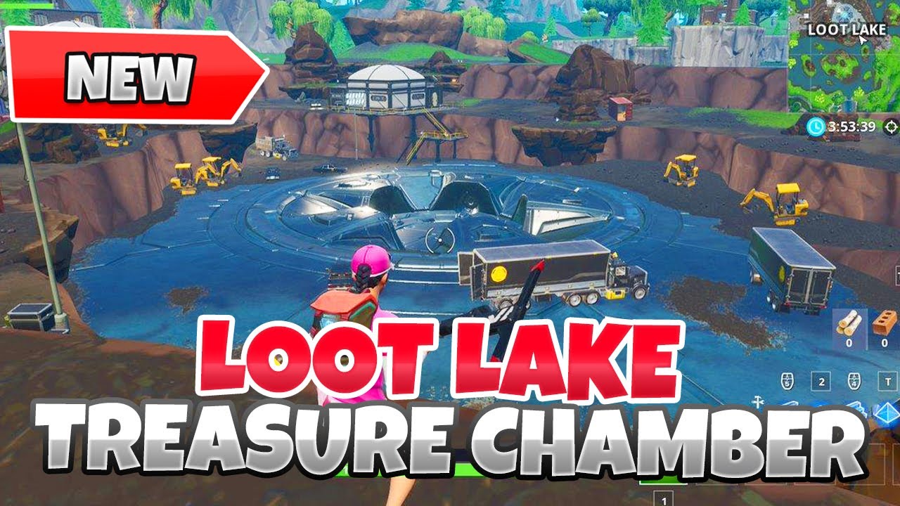 fortnite map changes treasure chamber bunker at loot lake fortnite season 8 huge event - changes to fortnite map