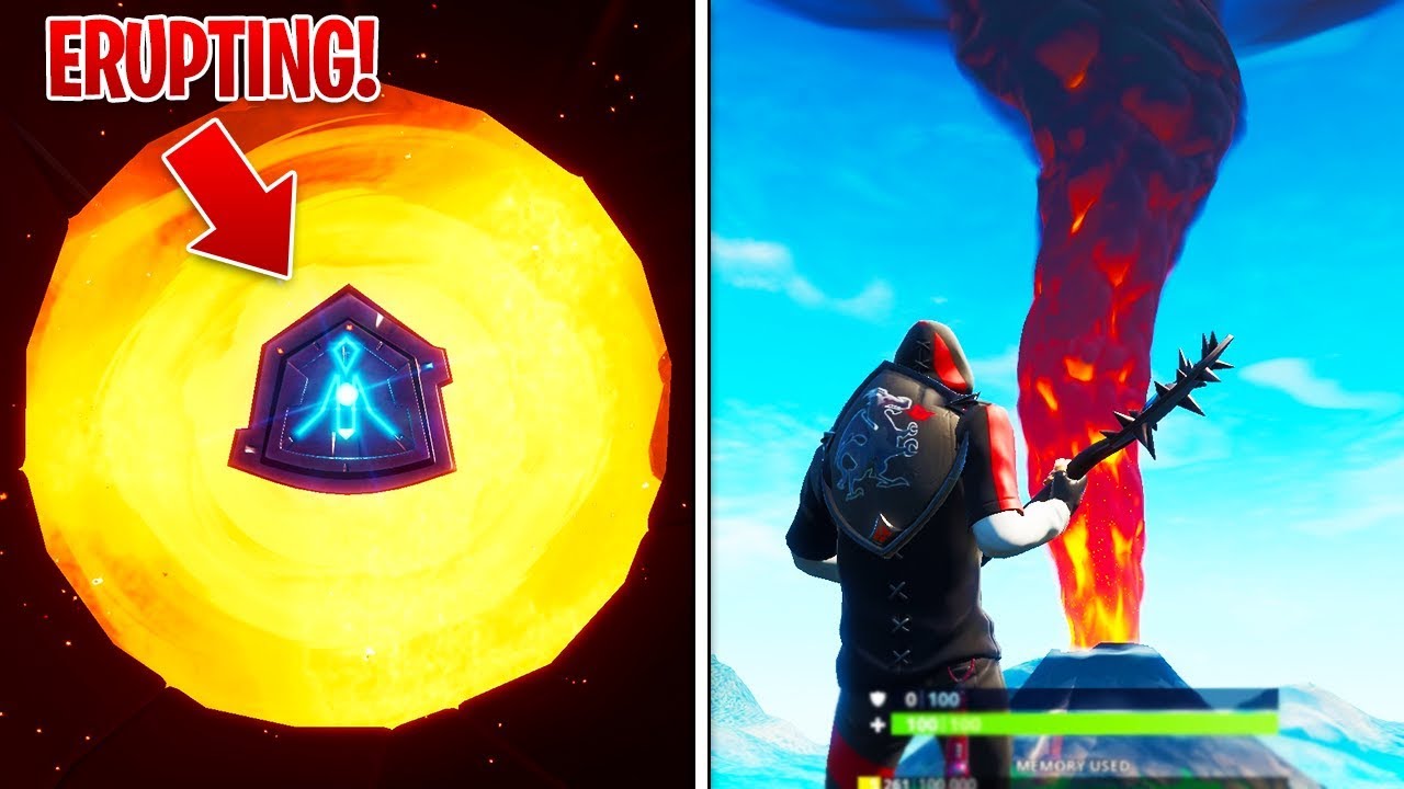 how to erupt the volcano in fortnite battle royale loot lake event - fortnite live event loot lake countdown