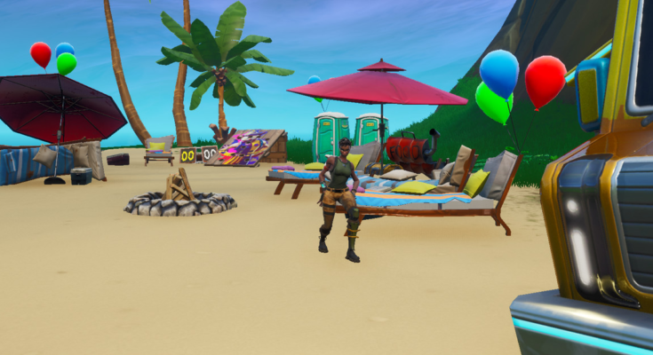 Dance at different beach parties map and locations — Fortnite
