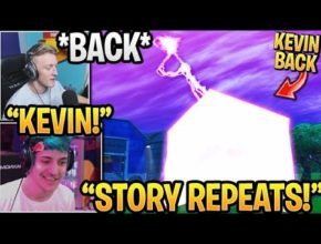 Streamers React to "KEVIN CUBE" *BACK* (EVENT) SEASON 10 STORY in Fortnite
