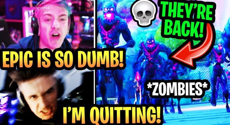 Streamers *SHOCKED* after ZOMBIES + "RETAIL ROW" *BACK* in Fortnite Season 10 Update! (RIP)